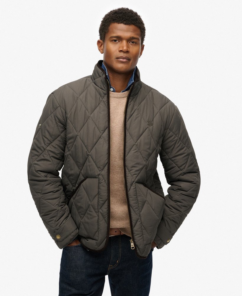mens Quilted Estate Liner Jacket in SAGE GREEN | Superdry CA-EN