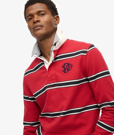 Camiseta de rugby a rayas Vintage Athletic Image 2