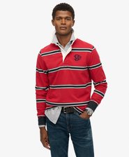 Vintage Athletic Stripe Rugby Top
