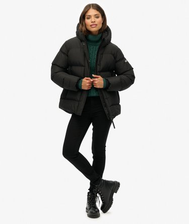 Hooded 5 Baffle Sports Puffer Image 3