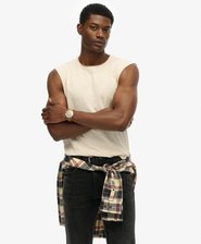 Raw Edge Slub Tank Top