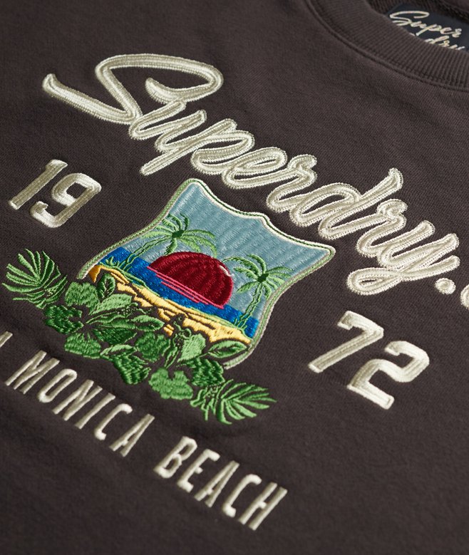Souvenir Graphic Loose Crew Sweatshirt