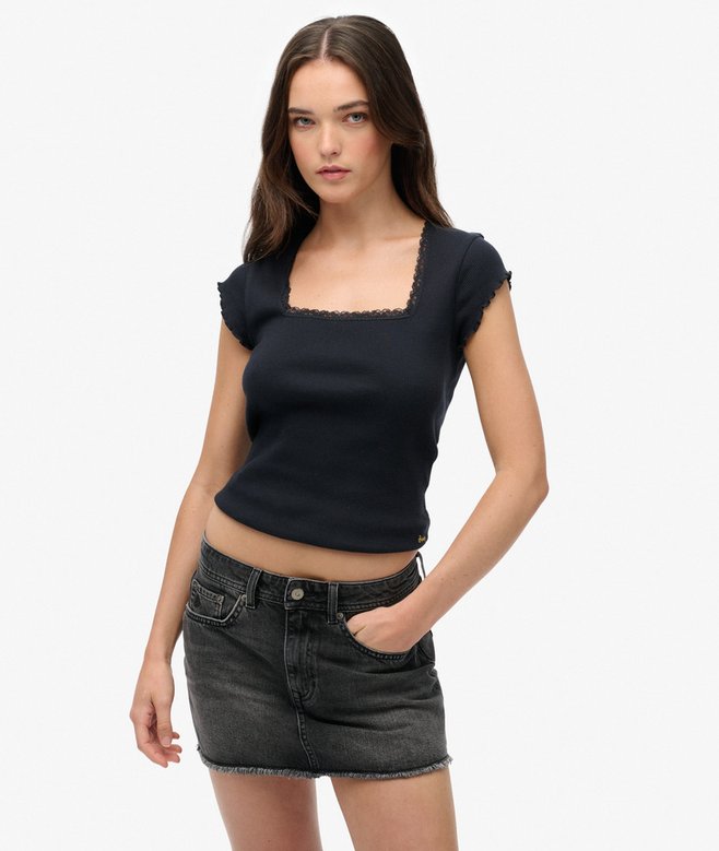 Denim Mini Skirt More Colours Available Price £22.49 Price reduced from £44.99 to You Save 50%