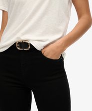 Organic Cotton High Rise Flare Jeans