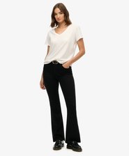 Organic Cotton High Rise Flare Jeans
