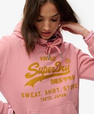 Embellished Vintage Logo Relaxed Hoodie