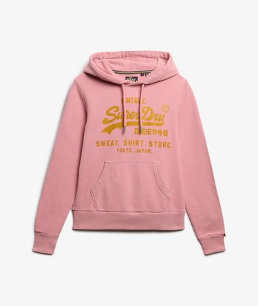 Embellished Vintage Logo Relaxed Hoodie Image 6