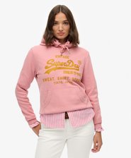 Embellished Vintage Logo Relaxed Hoodie