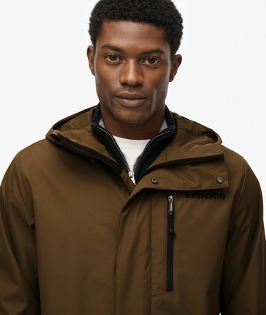 Hooded Tech Fishtail Parka Image 4