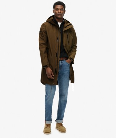 Hooded Tech Fishtail Parka Image 3