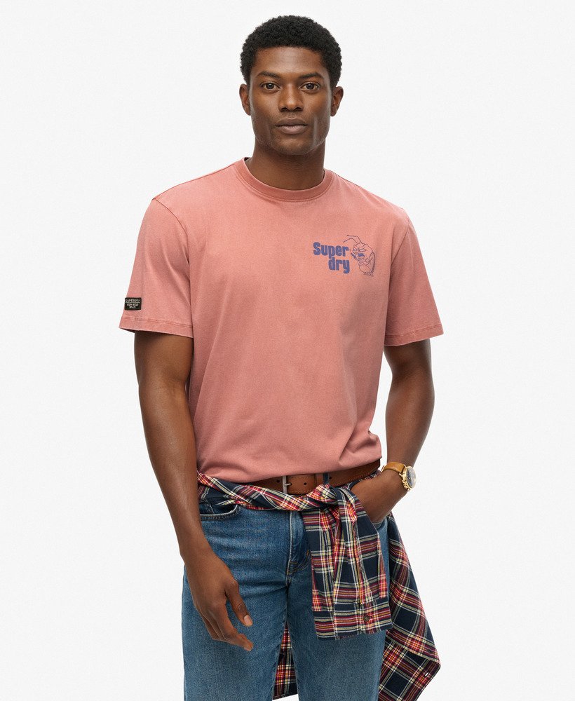 mens Trade Tools Oversized T-Shirt in Cedar Wood Brown | Superdry US