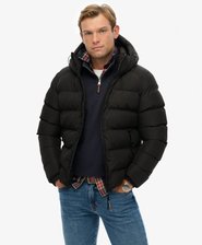 Hooded Sports Puffer Jacket