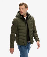 Hooded Storm Knit Hybrid Jacket