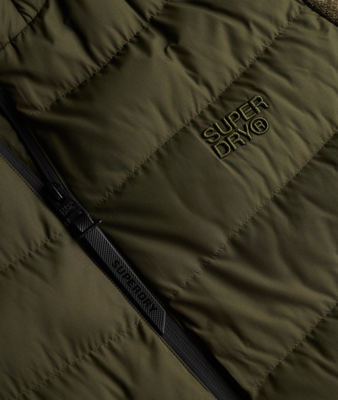Hooded Storm Knit Hybrid Jacket