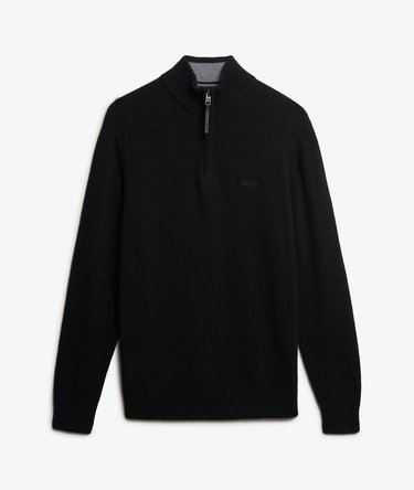 Wool Blend Half Zip Jumper Image 6