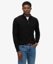 Wool Blend Half Zip Jumper