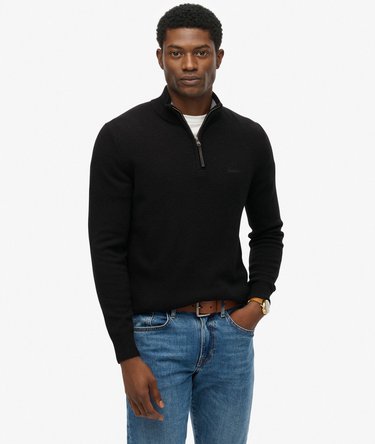 Wool Blend Half Zip Jumper Image 1