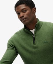 Wool Blend Half Zip Jumper