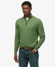 Wool Blend Half Zip Jumper
