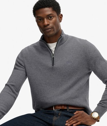 Wool Blend Half Zip Jumper Image 2