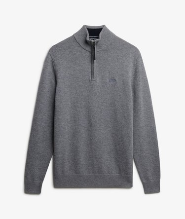 Wool Blend Half Zip Jumper Image 6