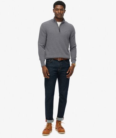 Wool Blend Half Zip Jumper Image 3