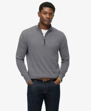 Wool Blend Half Zip Jumper