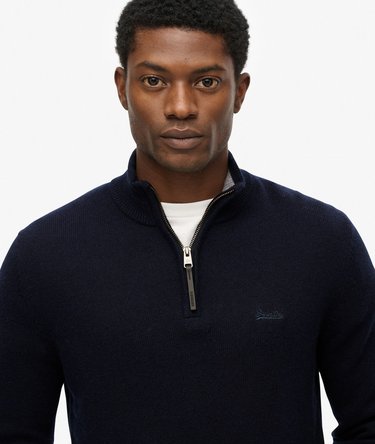 Wool Blend Half Zip Jumper Image 4