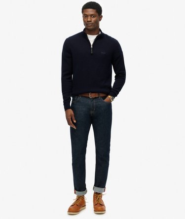 Wool Blend Half Zip Jumper Image 3