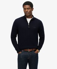 Wool Blend Half Zip Jumper