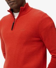 Wool Blend Half Zip Jumper