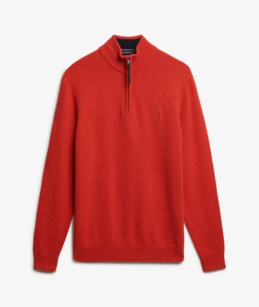 Wool Blend Half Zip Jumper Image 6