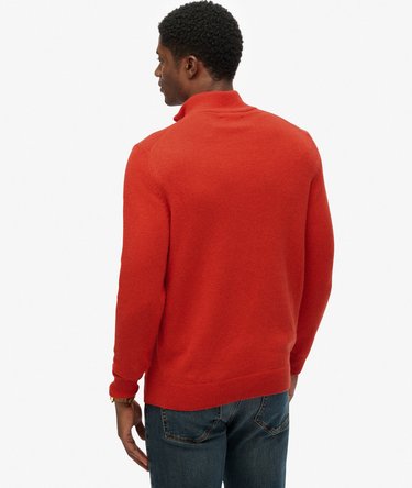 Wool Blend Half Zip Jumper Image 5