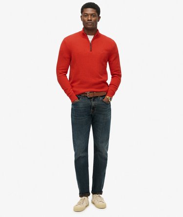 Wool Blend Half Zip Jumper Image 3