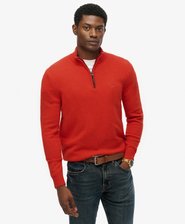 Wool Blend Half Zip Jumper