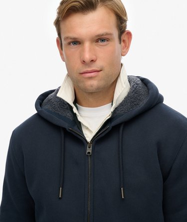 Borg Lined Zip Hoodie Image 4