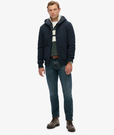 Borg Lined Zip Hoodie Image 3