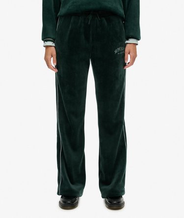 Country Club Velour Straight Joggers Image 3