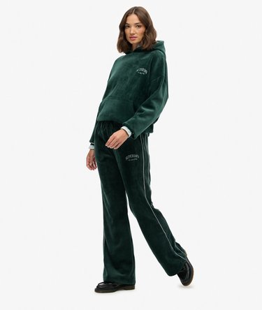 Country Club Velour Straight Joggers Image 5