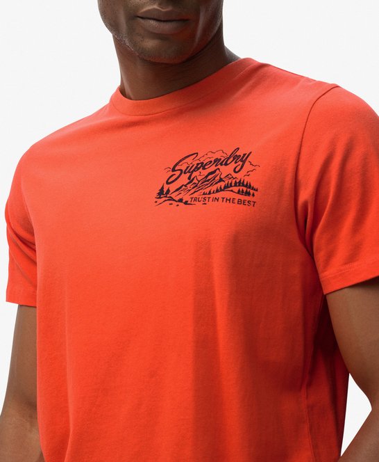 Superdry T-Shirt Uomo - Mezza Manica, Mix Cotone E Poliestere, Girocollo, Casual