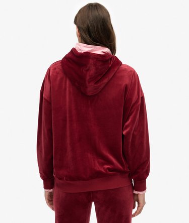 Sweat à capuche zippé en velours Country Club Image 5