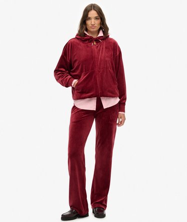 Sweat à capuche zippé en velours Country Club Image 3