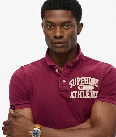Vintage Athletic Polo Shirt Image 4