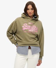 Vintage Logo Rhinestone Hoodie
