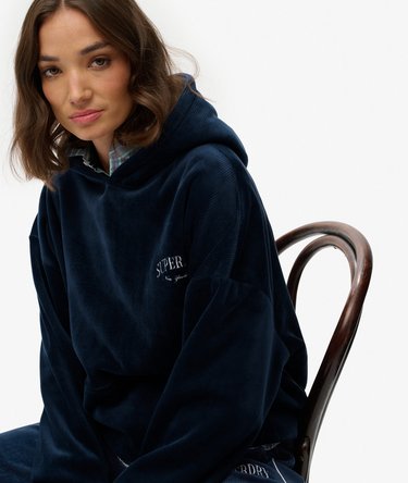 Country Club Velour Relaxed Hoodie Image 2