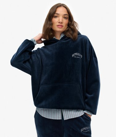 Country Club Velour Relaxed Hoodie Image 1