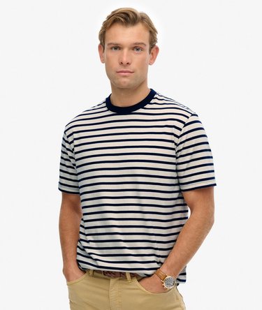T-shirt w paski z kolekcji Merchant Store Image 1