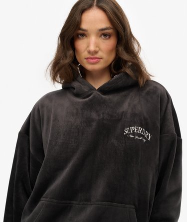 Country Club Velour Relaxed Hoodie Image 4