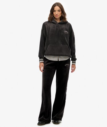 Country Club Velour Relaxed Hoodie Image 3