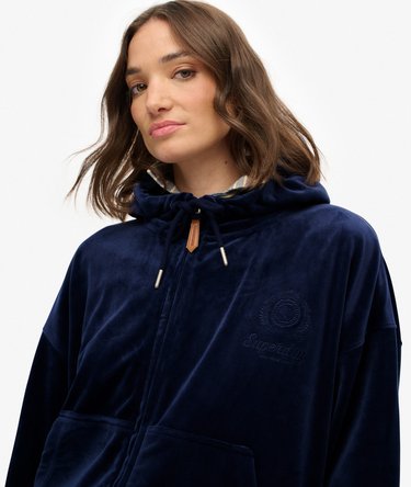 Country Club Velour Zip Hoodie Image 4